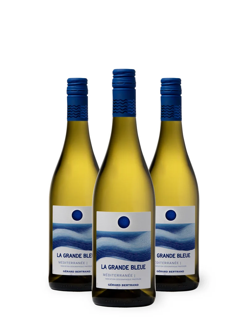 La Grande Bleue IGP Méditerranée 2025 – Lot 3 Bouteilles 75cl vin blanc