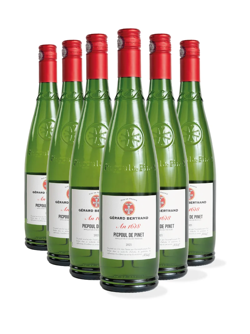 Héritage "An 1618" AOP Picpoul de Pinet 2024 – Lot 6 bouteilles 75cl vin blanc