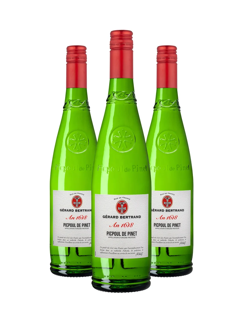 Héritage "An 1618" AOP Picpoul de Pinet 2024 – Lot 3 Bouteilles 75cl vin blanc