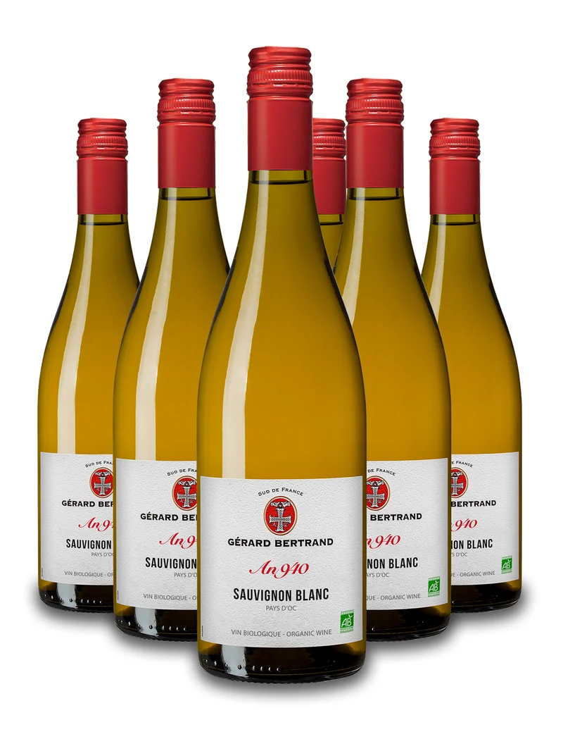 Héritage "An 940" Sauvignon Blanc IGP Pays d'Oc 2024 – Lot 6 Bouteilles 75cl vin blanc