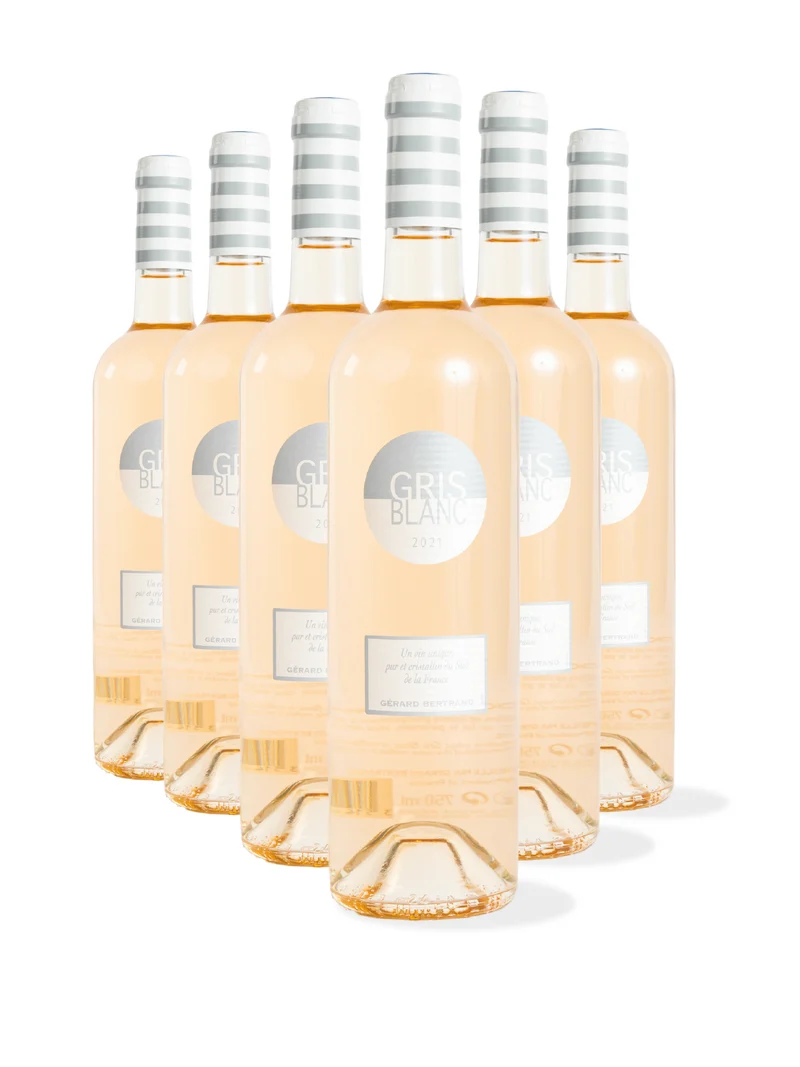 Gris Blanc IGP Pays d'Oc 2025 – à bouchon Lot 12 Bouteilles 75cl vin rosé