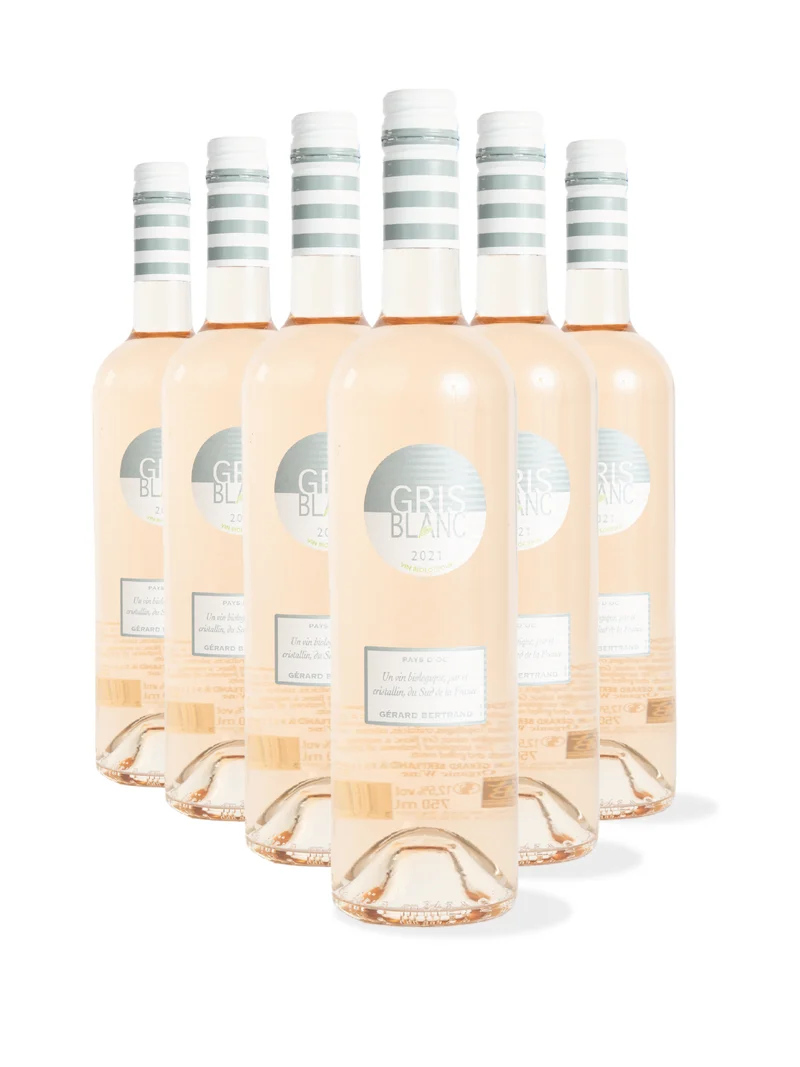 Gris Blanc IGP Pays d'Oc 2025 – à vis Lot 6 Bouteilles 75cl vin rosé