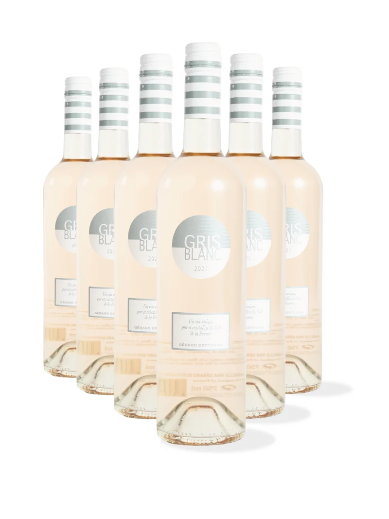 Gris Blanc IGP Pays d'Oc 2025 – Lot 6 Bouteilles 75cl bouchon à vis vin rosé