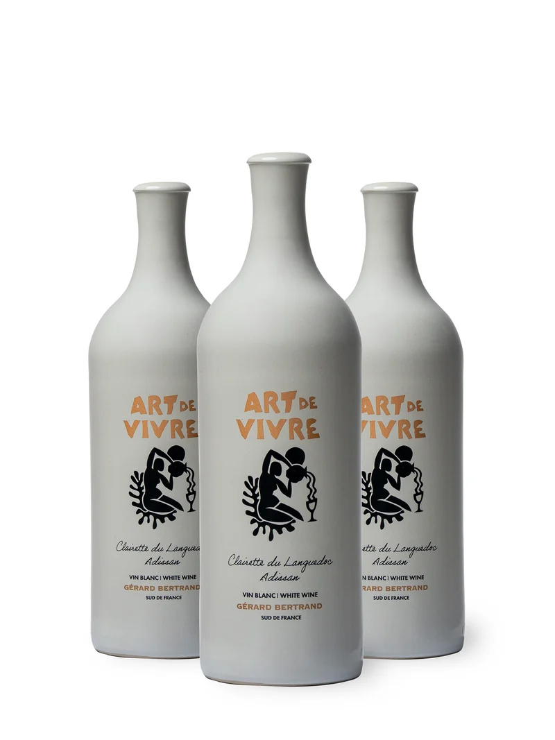 Art de Vivre AOP Clairette du Languedoc Adissan 2024 – Lot 3 bouteilles 75cl vin blanc