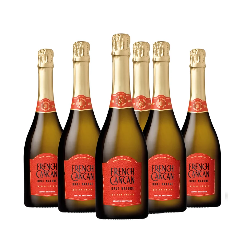 French Cancan Brut Nature Bio Vin de France 2023 – Lot 6 Bouteilles 75cl vin blanc