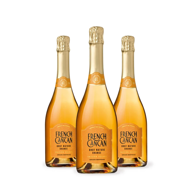 French Cancan Brut Orange Bio Vin de France 2023 – Lot 3 bouteilles 75cl vin orange