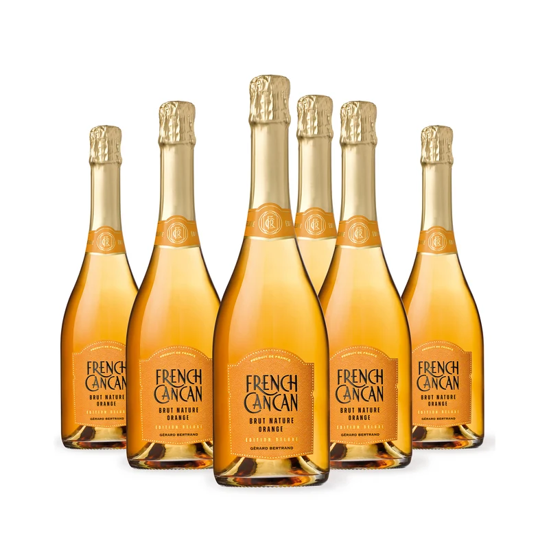 French Cancan Brut Orange Bio Vin de France 2023 – Lot 6 bouteilles 75cl vin orange