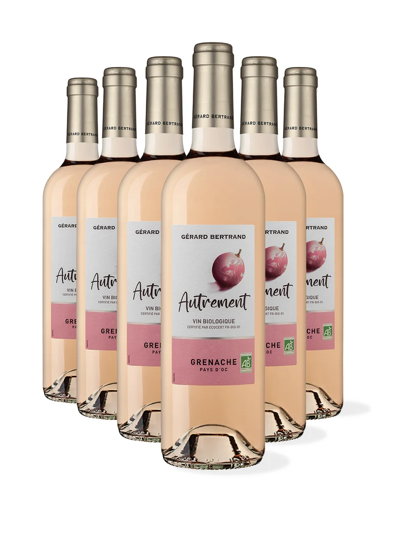 Autrement Grenache IGP Pays d'Oc 2025 – Lot 6 bouteilles 75cl vin rosé