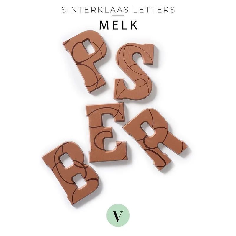 Chocoladeletters bestellen van Visser Chocolade