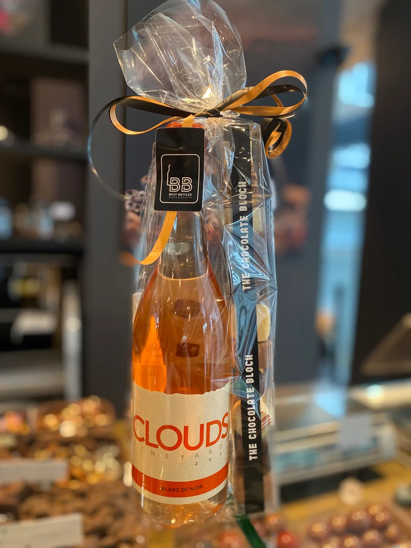 Rosé wijn en chocolade pakket