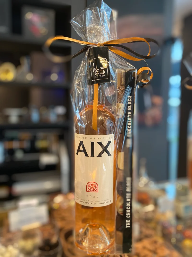 Roséwijn en chocolade pakket