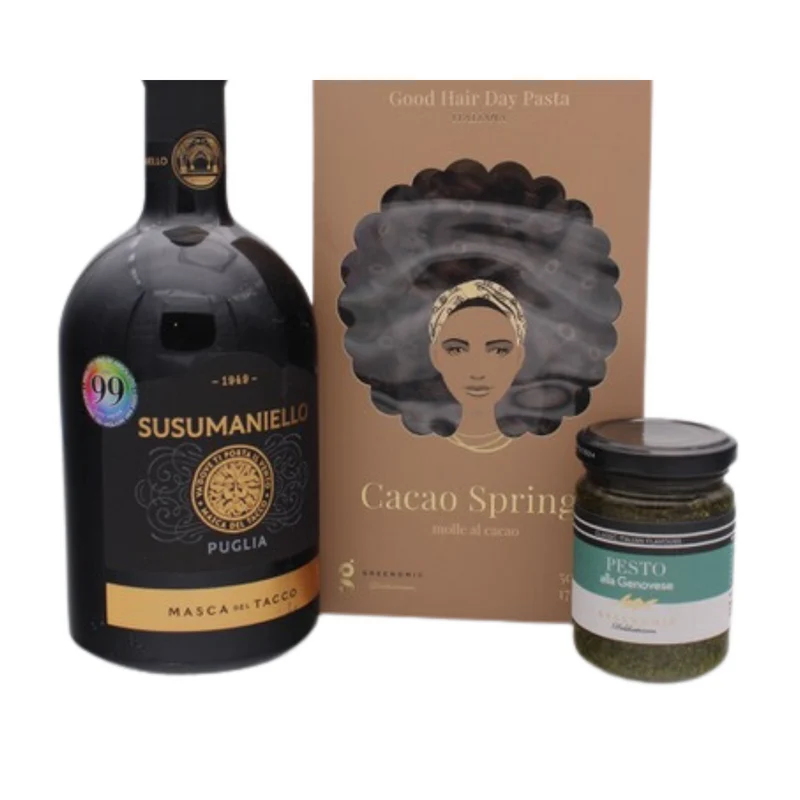 Italiaans pakket met wijn en delicatessen