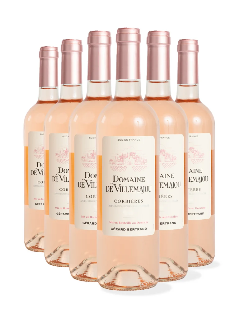 Domaine de Villemajou AOP Corbières 2025 – lot 6 bouteilles 75cl vin rosé