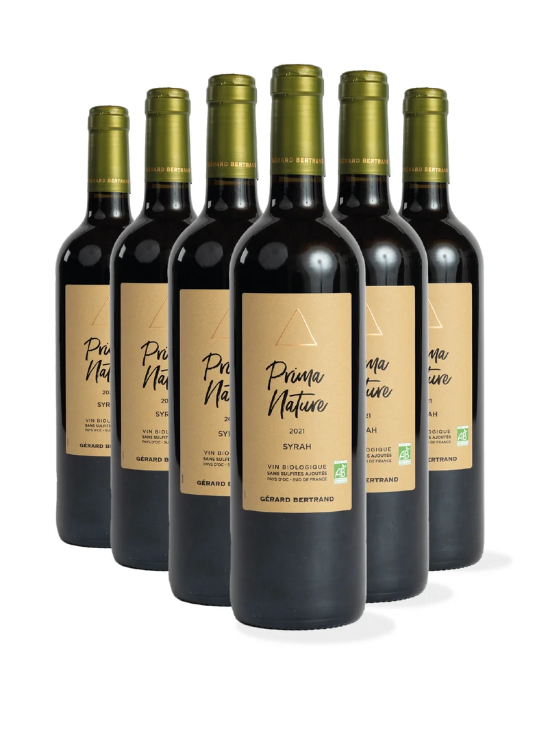 Prima Nature Syrah rouge IGP Pays d'Oc 2024 – Lot 6 Bouteilles 75cl vin rouge