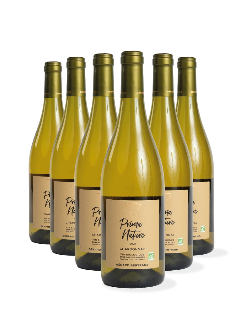 Prima Nature chardonnay IGP Pays d'Oc 2025 – Lot 6 bouteilles 75cl vin blanc
