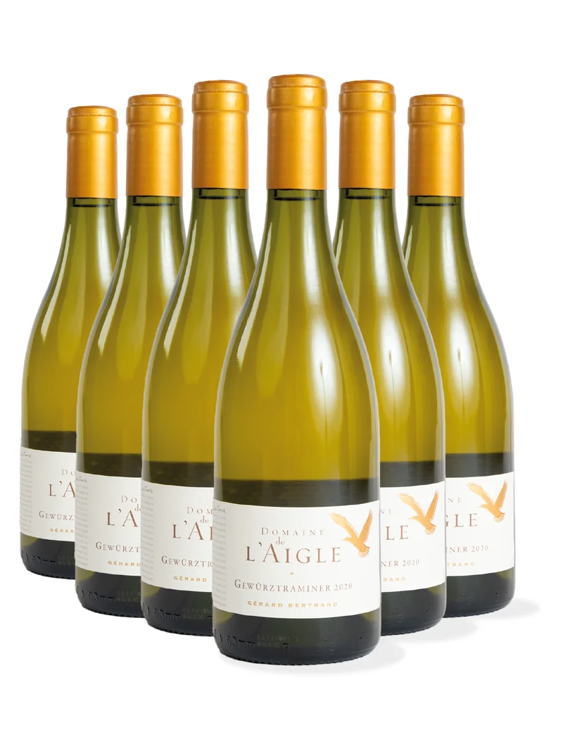 Domaine de l'Aigle Gewürztraminer IGP Pays d'Oc 2022 – Lot 6 Bouteilles 75cl vin blanc