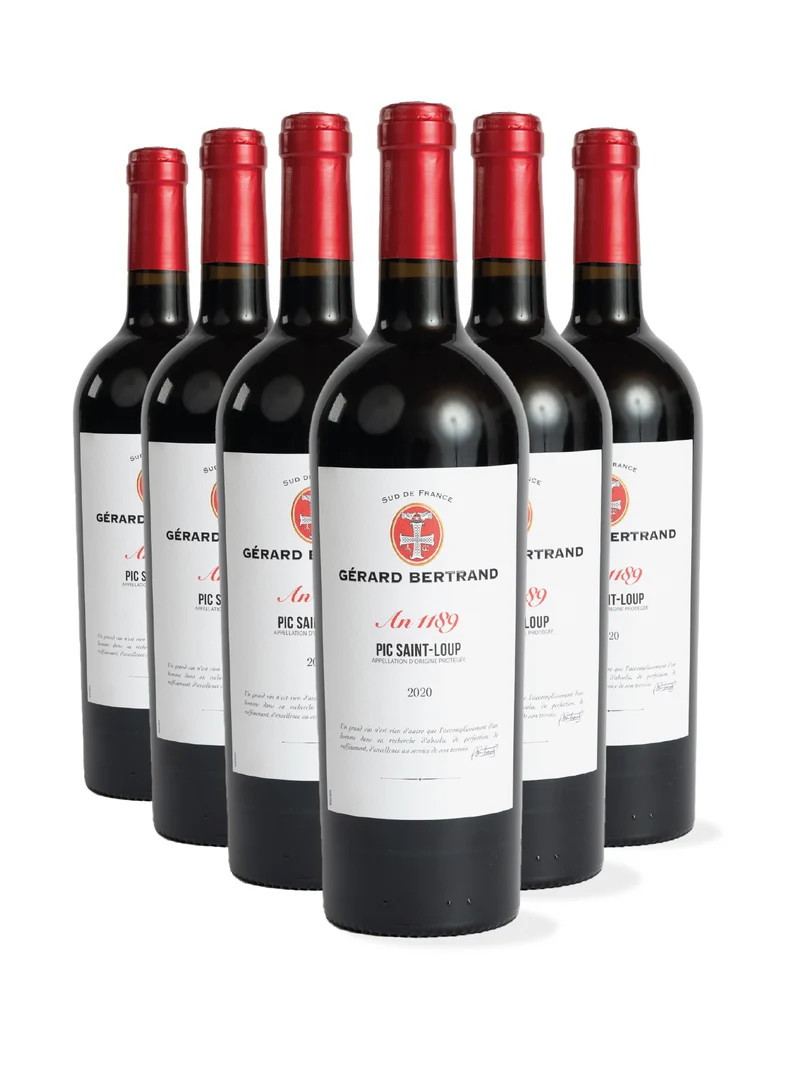 Héritage "An 1189" AOP Pic Saint Loup 2024 – Lot 6 Bouteilles 75cl vin rouge