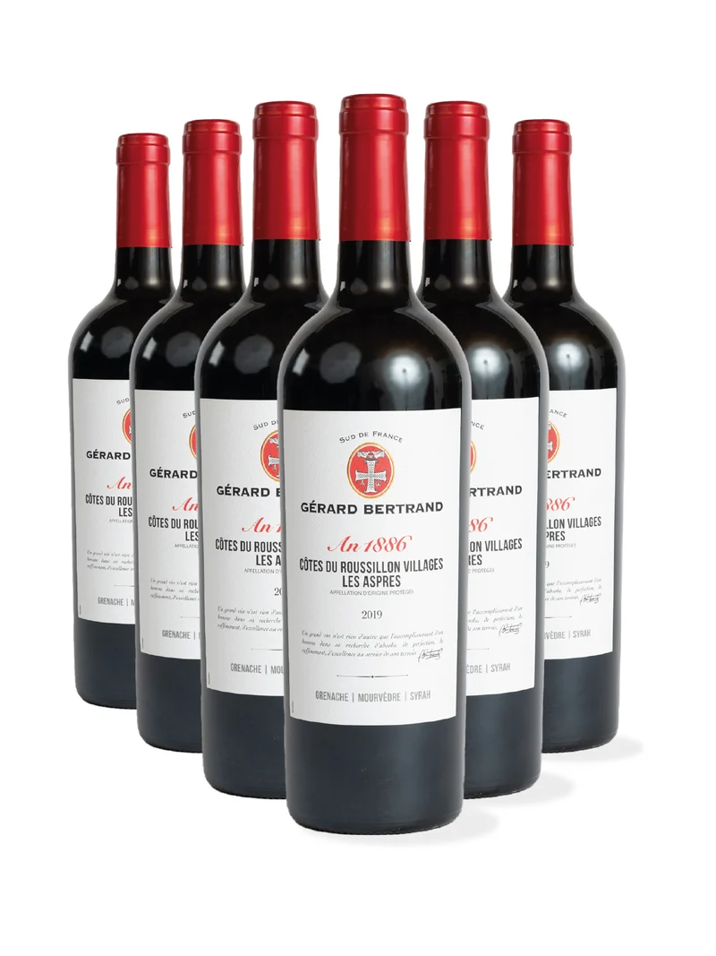 Héritage AOP Côtes du Roussillon Villages Les Aspres 2023 – Lot 6 Bouteilles 75cl vin rouge