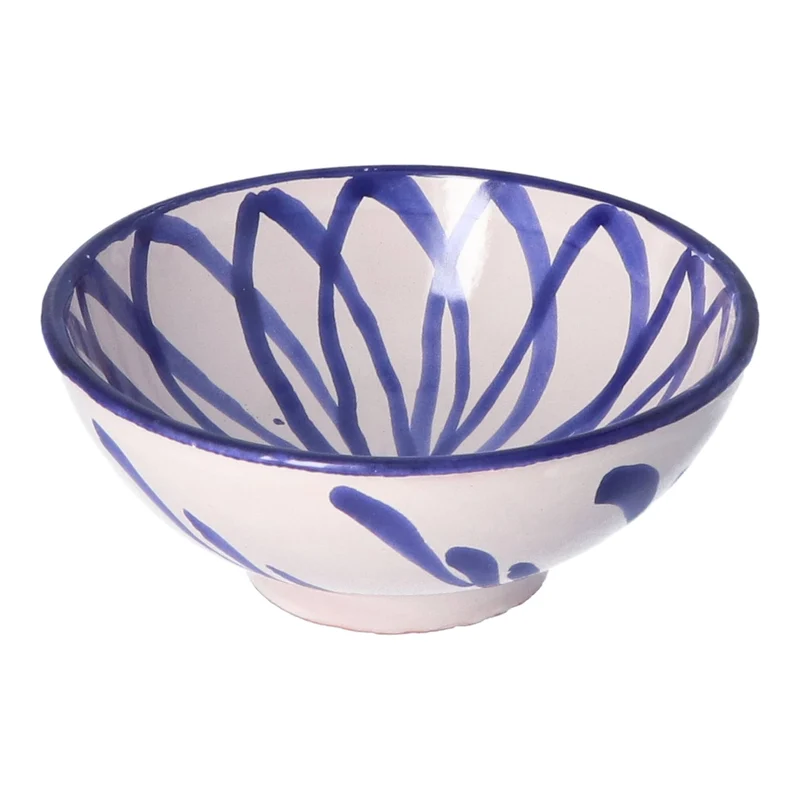 Ontbijtkom Flor blauw 15cm