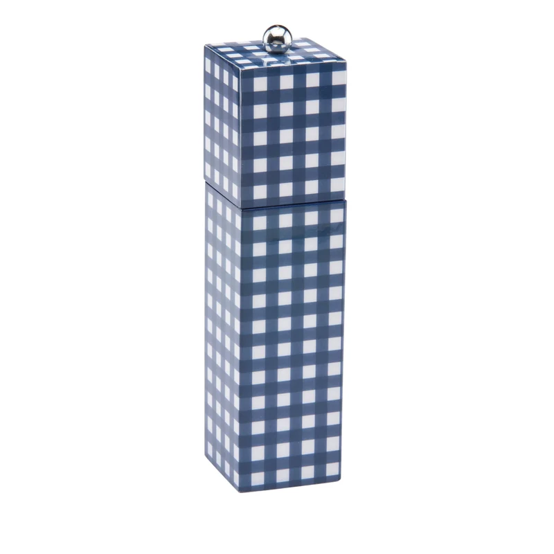 Peper- en zoutmolen Gingham Navy 22cm