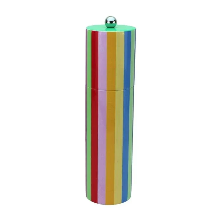 Peper- en zoutmolen Multicoloured Striped Column 23cm