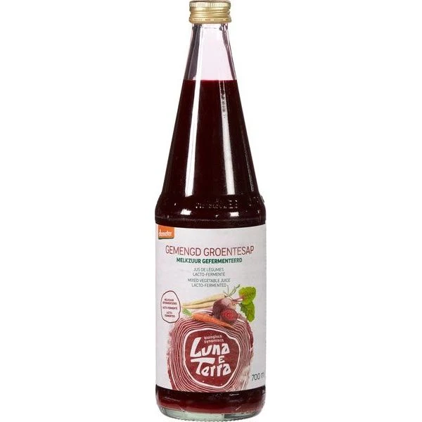 Luna E Terra Gemengd Groentesap Melkzuur Gefermenteerd 700 ml