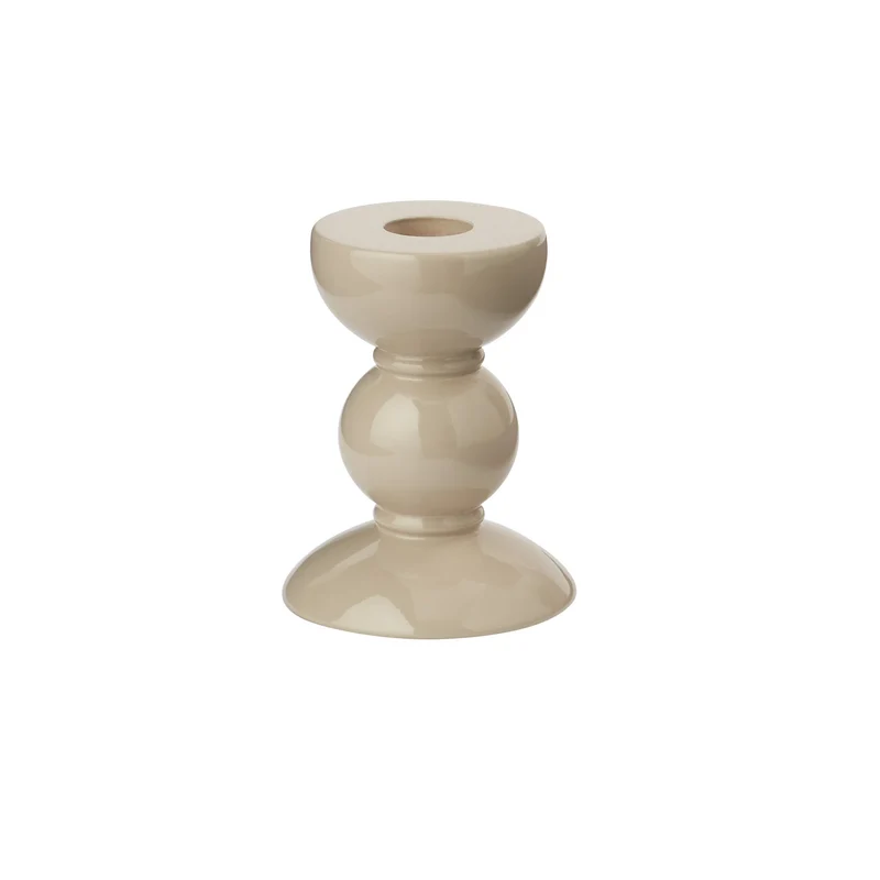 Kandelaar Bobbin Cappuccino 10cm