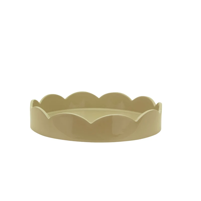 Dienblad Cappuccino Sint-jakobsschelp rond 20cm