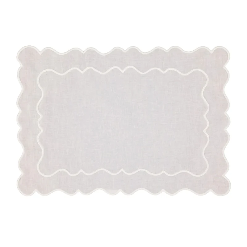 Placemat Ondulado White & White 35x50cm
