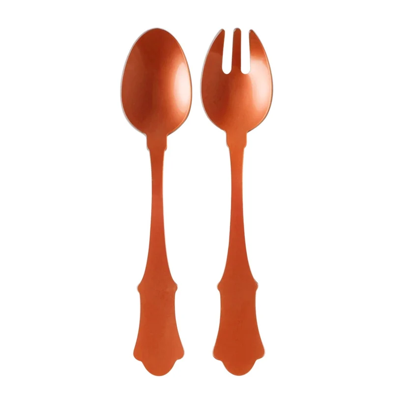 Saladebestek Honorine 2-delig Orange