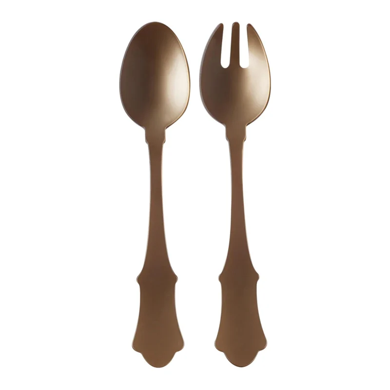 Saladebestek Honorine 2-delig Caramel