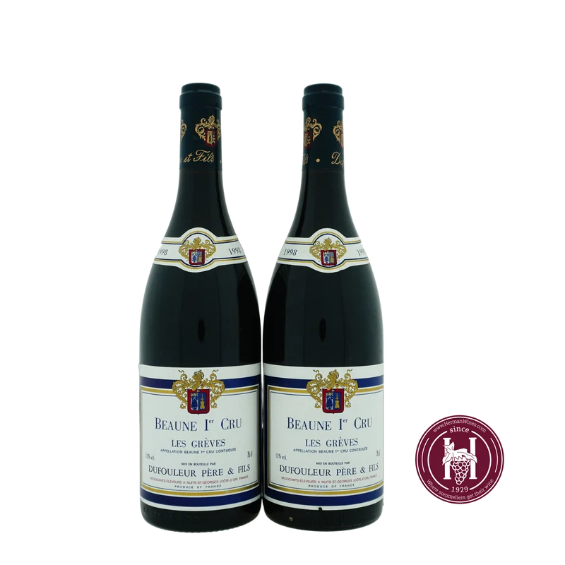 Beaune 1er Cru Les Greves - Caveau Dufouleur Pere & Fils - 1998 - 0.75 L - Frankrijk - Bourgogne - Rood
