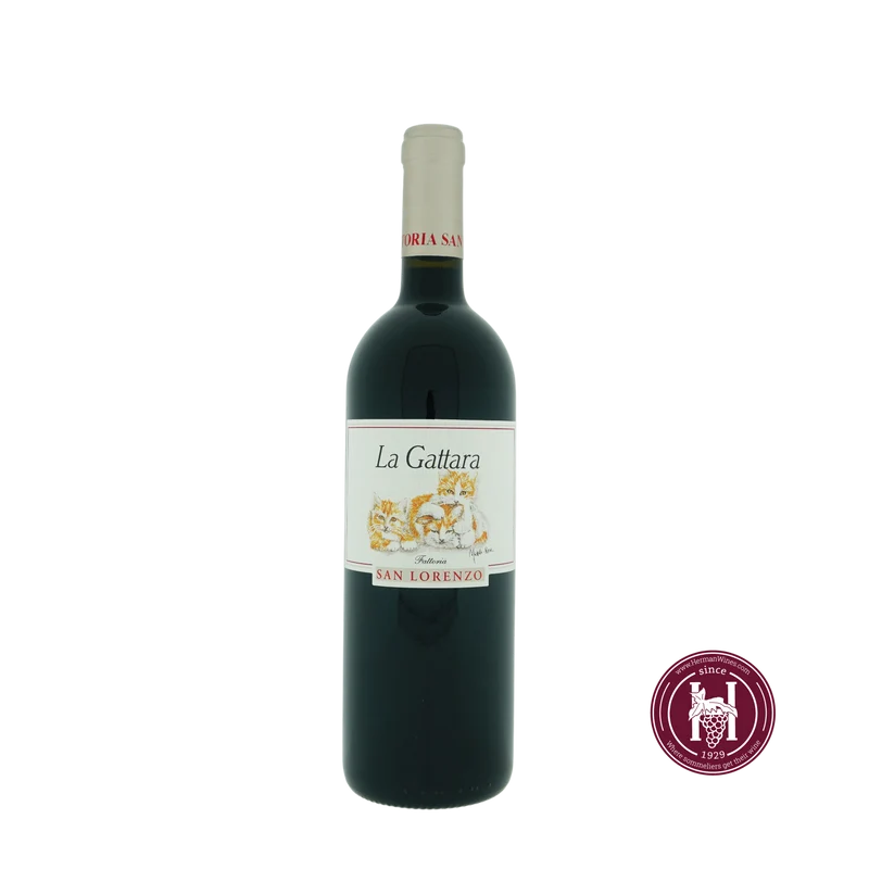 la Gattara - Fattoria San Lorenzo - 2018 - 0.75 L - Italië - Marken - Rood