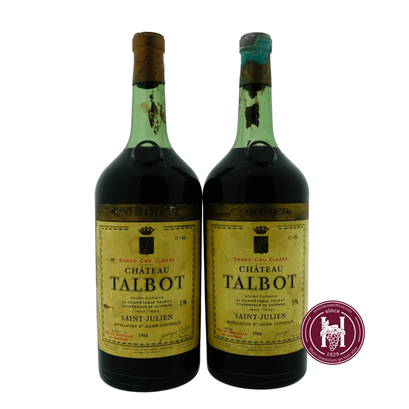 Chateau Talbot - Chateau Talbot - 1966 - 3.0 L - Frankrijk - Bordeaux - Rood