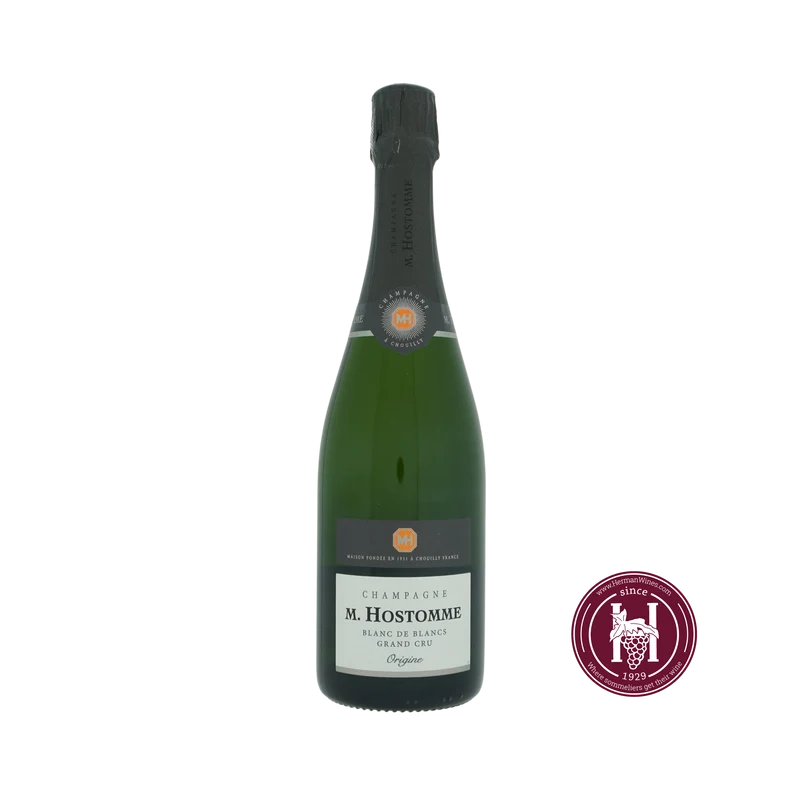 Champagne G.C. Blanc de Blancs Origine Brut - Champagne M. Hostomme - non-vintage - 0.75 L - Frankrijk - Champagne - Wit
