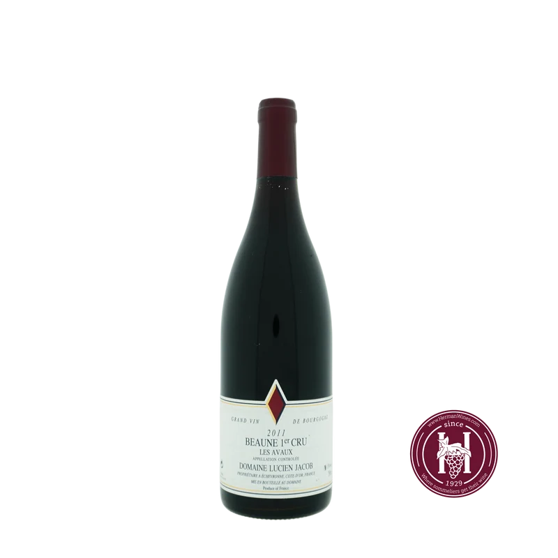 Beaune 1er cru les Avaux - Domaine Lucien Jacob - 2011 - 0.75L - Frankrijk - Bourgogne - Rood