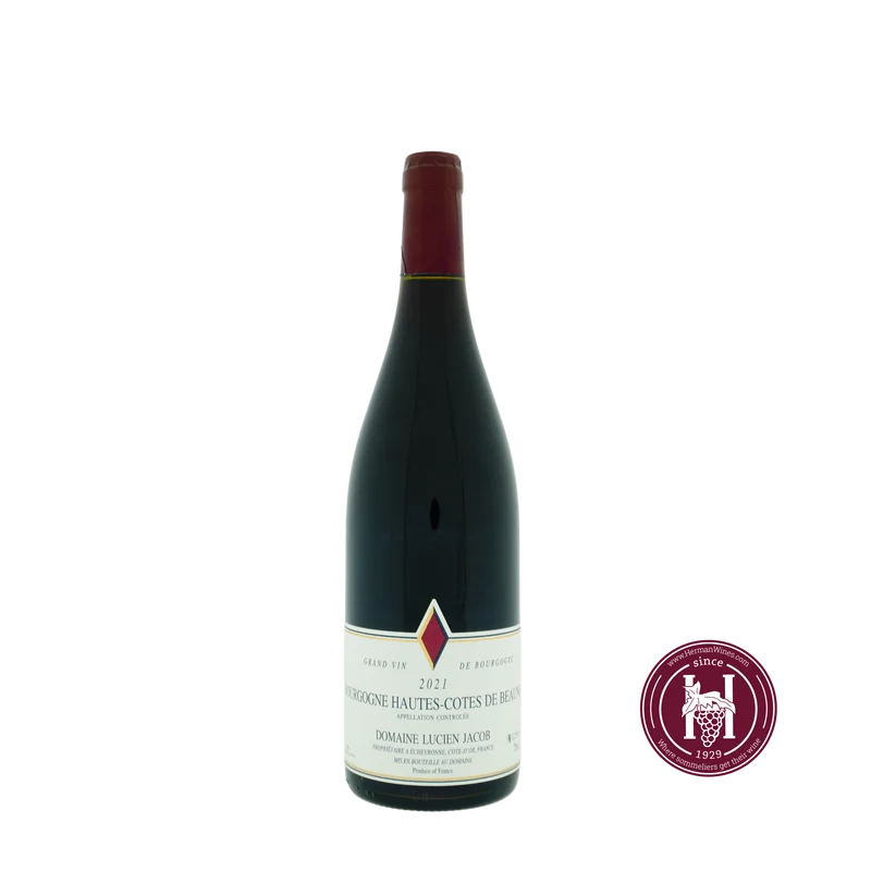 Bourgogne Hautes Cotes de Beaune - Domaine Lucien Jacob - 2021 - 0.75L - Frankrijk - Bourgogne - Rood