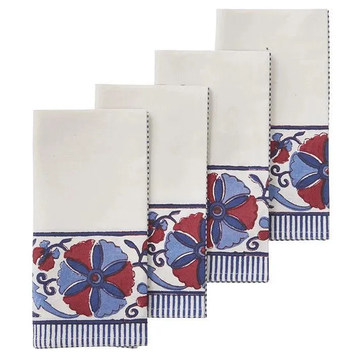 Servetten Rosette Indigo 45x45cm (set van 4)