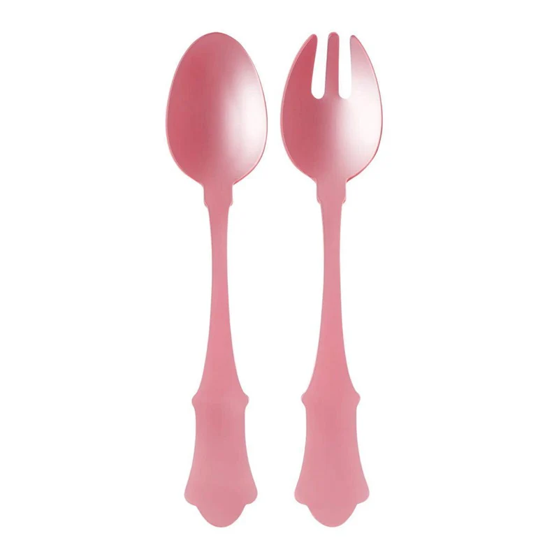 Saladebestek Honorine 2-delig Pink