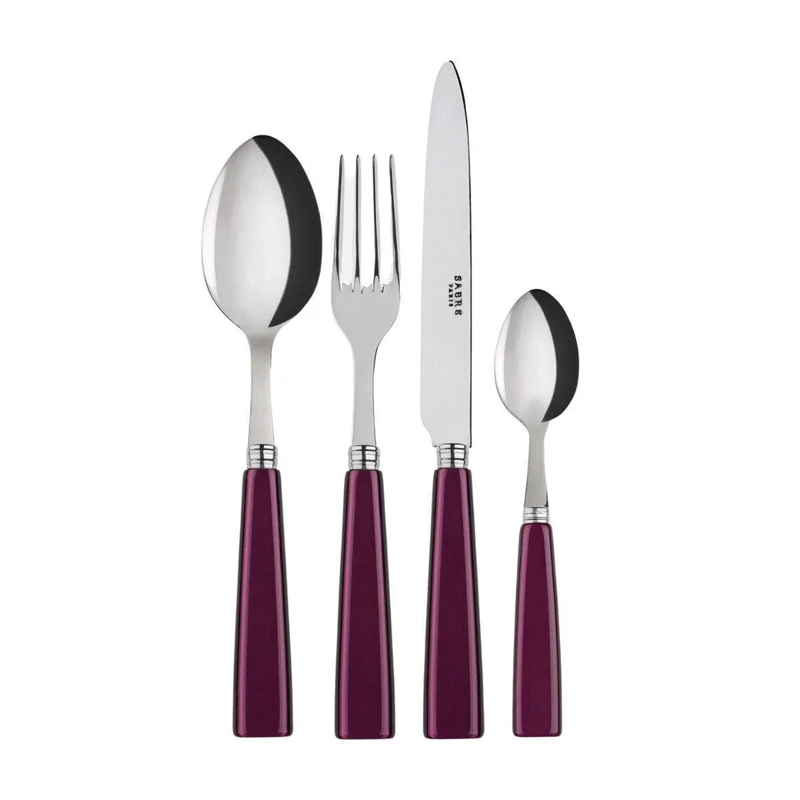 Icône bestekset 4-delig Aubergine