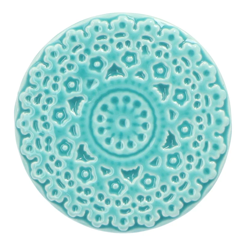Onderzetter keramiek turquoise
