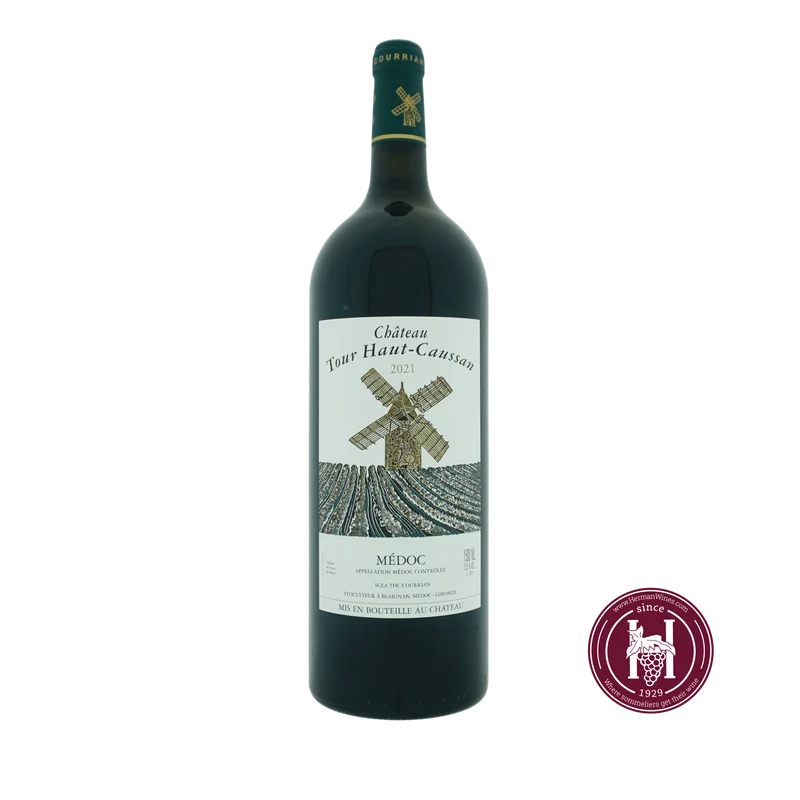 Tour Haut Caussan - Château Tour Haut-Caussan - 2021 - 1.5 L - Frankrijk - Bordeaux - Rood