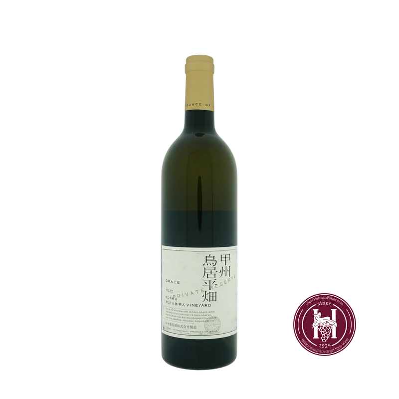 Koshu Toriibira Vineyard Private Reserve - Grace Wine - 2022 - 0.75L - Japan - Yamanashi - Wit