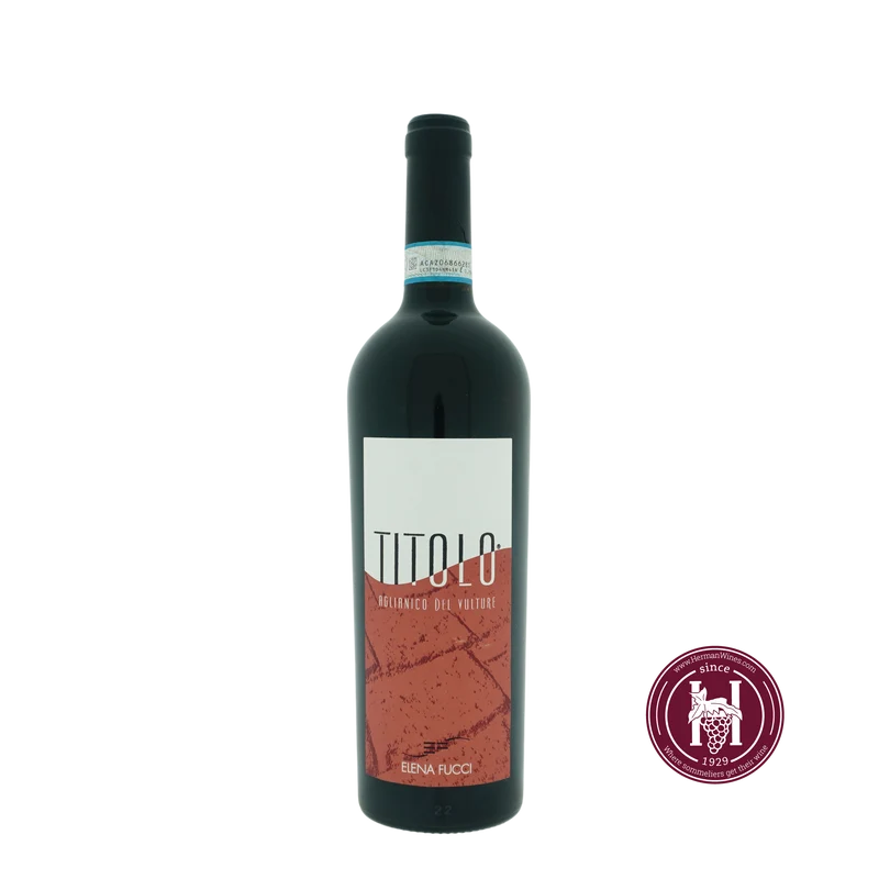Titolo by Amphora Aglianico del Vulture DOC - Elena Fucci - 2020 - 0.75L - Italië - Basilicata - Rood