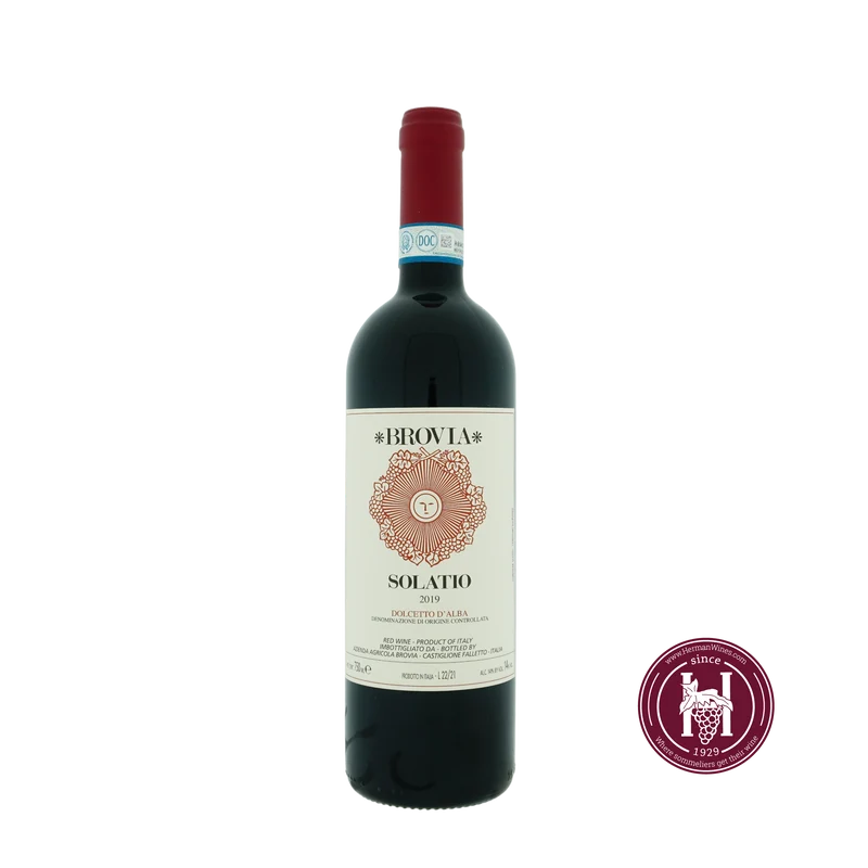 Dolcetto d'Alba Solatio - Brovia - 2019 - 0.75L - Italië - Piëmonte - Rood