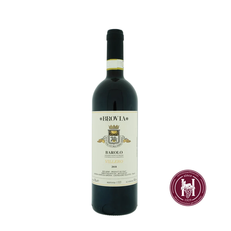 Barolo Villero - Brovia - 2018 - 0.75L - Italië - Piëmonte - Rood