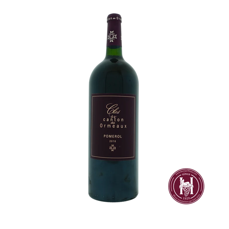 Clos Du Canton Des Ormeaux - Pomerol - 2018 - 1.5L - Frankrijk - Bordeaux - Rood
