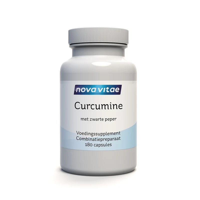Nova Vitae Curcumine zwarte peper extract 180 capsules