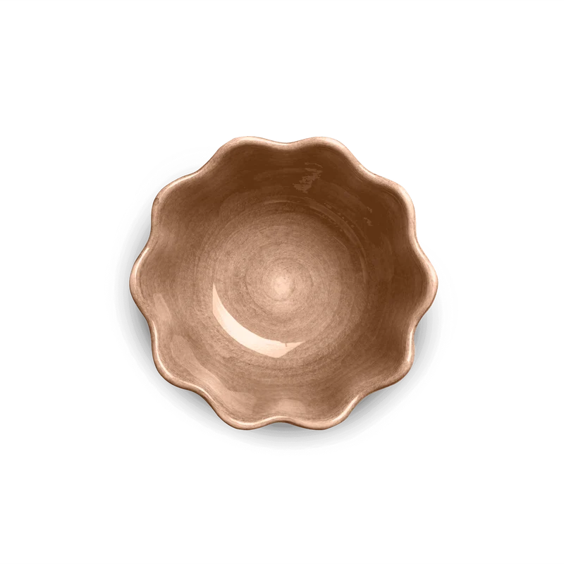 Kom Oyster mini 13cm cinnamon