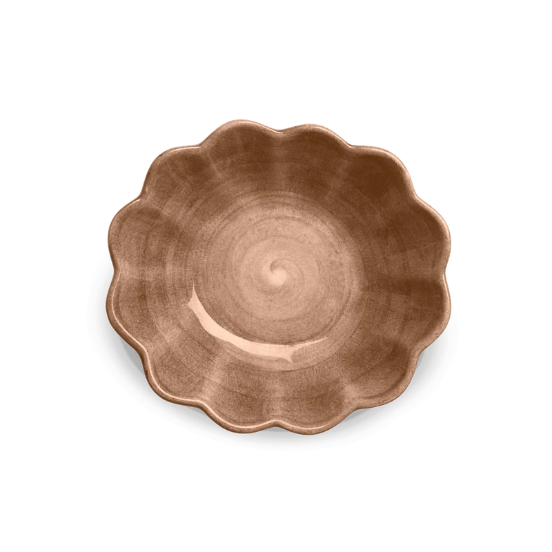 Kom Oyster 18cm cinnamon